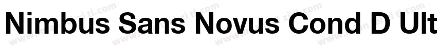Nimbus Sans Novus Cond D Ultra字体转换